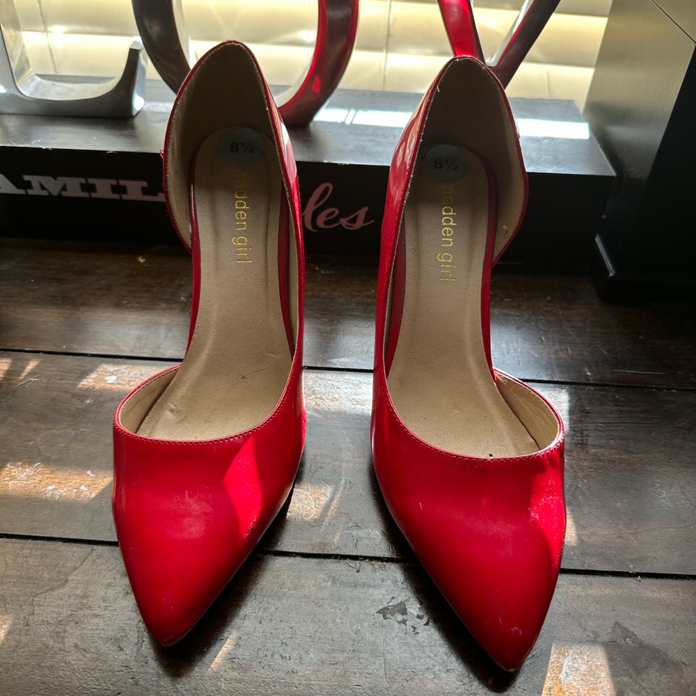 Madden Girl Vibrant Red Heels